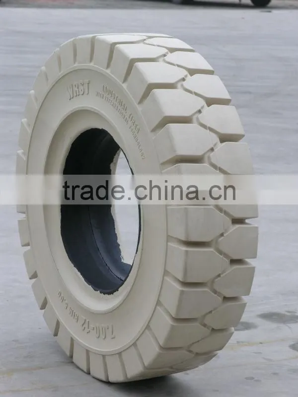 Top Quality Industrial Tyre 28x9-15 12pr, Non Marking White Solid Tires for Forklift (many sizes)