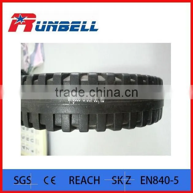 Black 6''Solid Rubber Barbecue Wheel for European Market