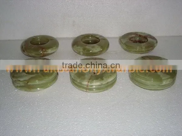 PAKISTAN FACTORY MADE ONYX CIGARETTE ASHTRAY HANDICRAFTS