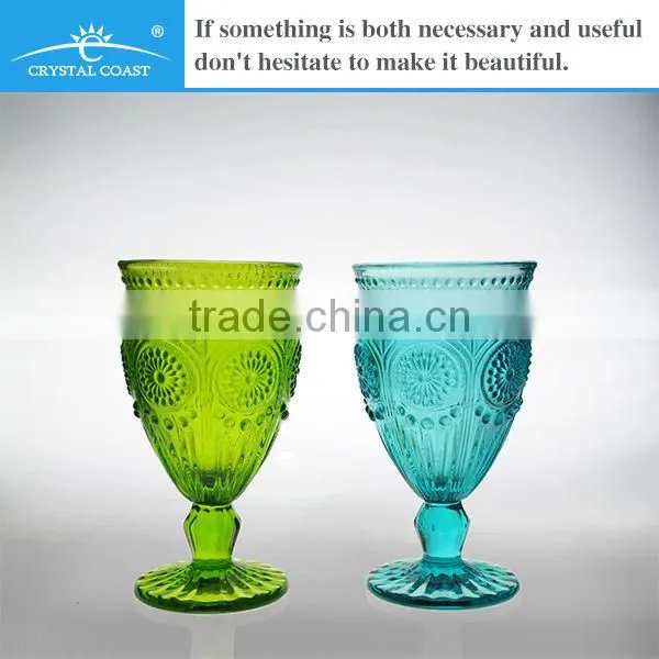 wholesale rustic multi colored wedding small tritan wine glass