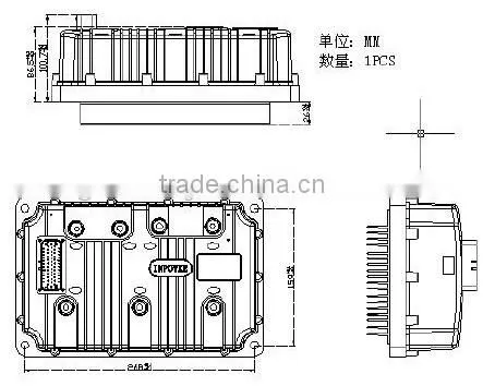 72v 400a ac induction motor speed controller