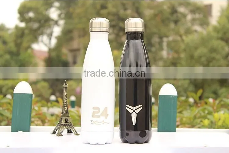 500ml stainless steel skull printing water bottle outdoor sports water bottle