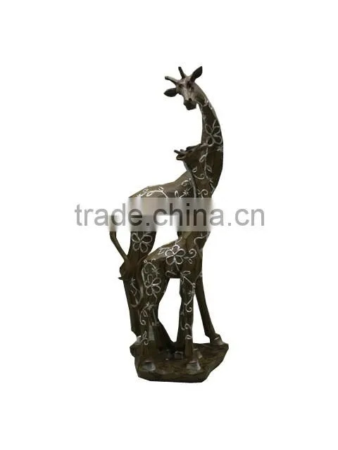 popular polyresin items decorative giraffe resin giraffe figurine