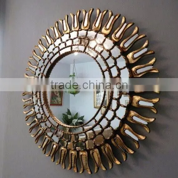 unique designing rectangle wall fancy mirror
