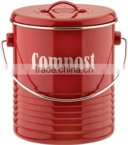 Hot Sale Colorful Round Metal Bread Flour Cookies Storage Bin Kitchen Flour Canister