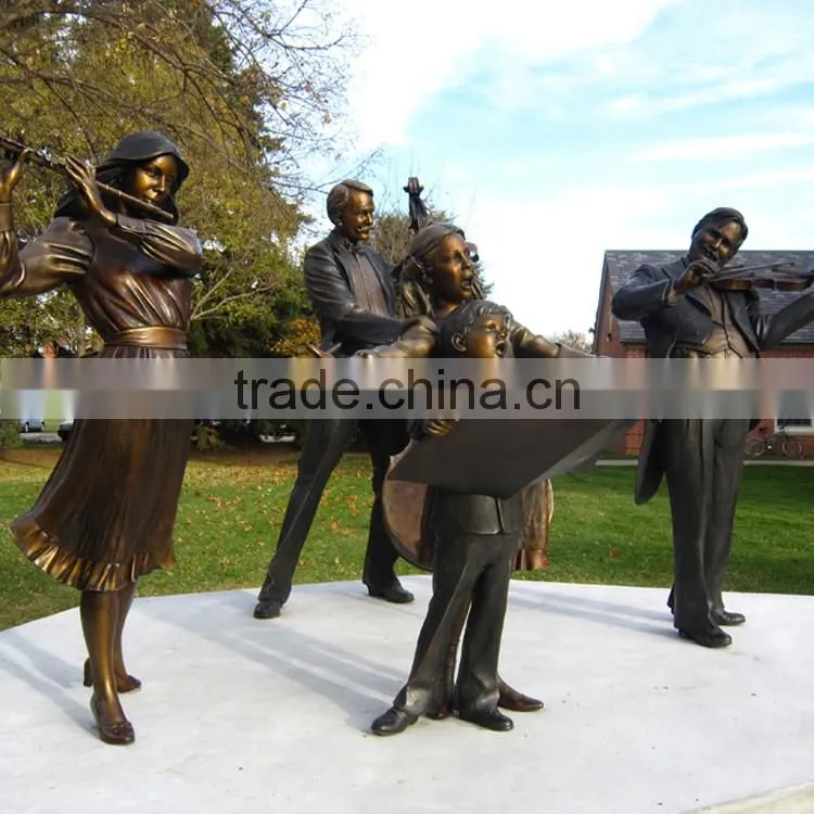 bronze factory high quality metal craft violin bronze sculpture by gmancini