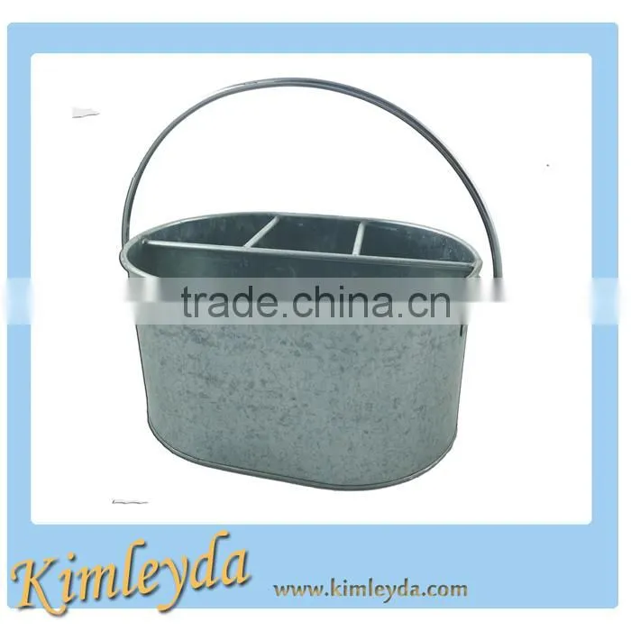 Galvanized bottle holder