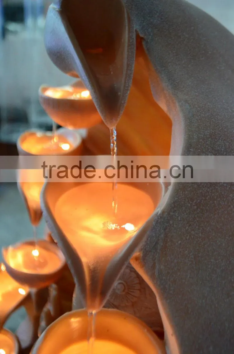 Ganesh water fountain with led light