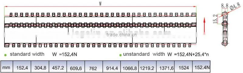 T-200 plastic chain conveyor mesh conveyor belt