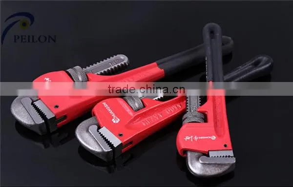 # 45 Carbon Steel Factory Supply Pipe Clamp European Style Hand Tools Quickly Dipped Plastic Pipe Clamp/ Wrench