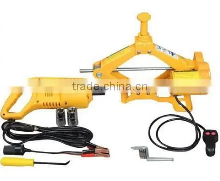 2 Ton Fully Electric Scissor Jack Automatic Power Wrench 12 Voltage