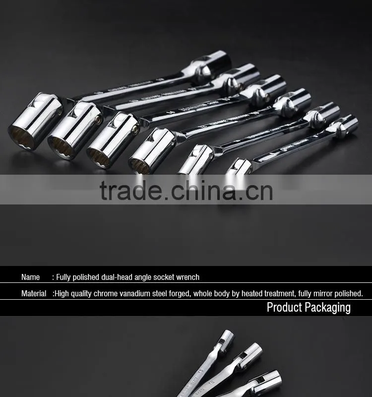 double socket wrench Chrome Vandium steel spanner wrench tool