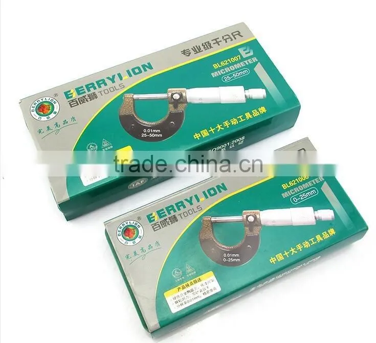 25mm to 50mm ratchet micrometer, good packing student tools micrometer