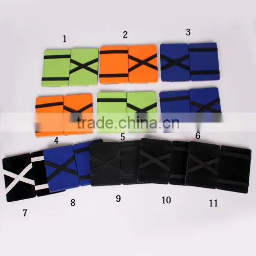 PU Leather Elastic Trick Fold Wallet Magic Money Clip