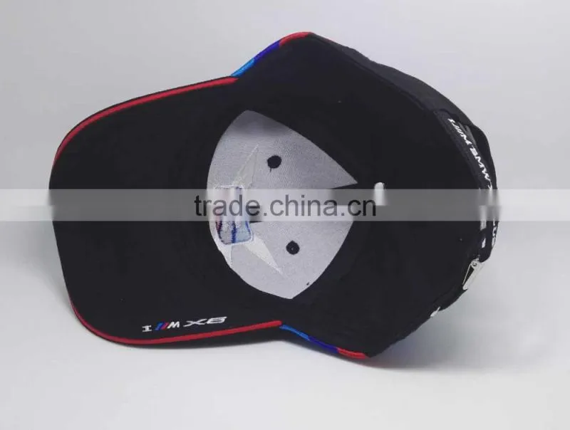 100% black cotton cool mens hats and caps