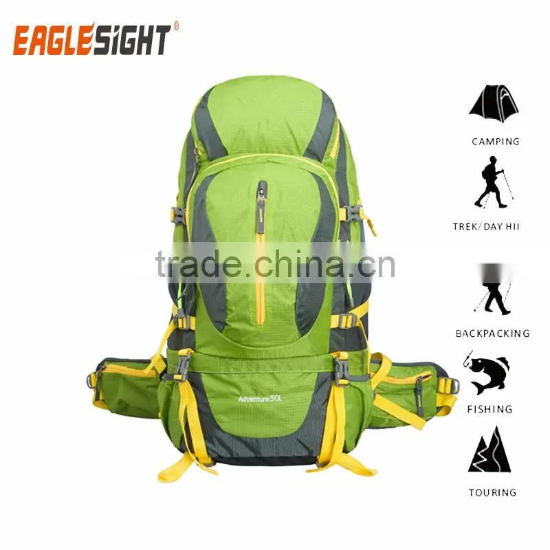 50L Internal Frame Backpack Hiking Backpacking Packs for Outdoor Hiking Travel Climbing Camping Mountaineering with Rain Cover