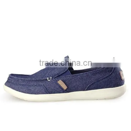 fashion jean casual shoes for men relaxation, made in china high quality casual canvas shoes sample for men