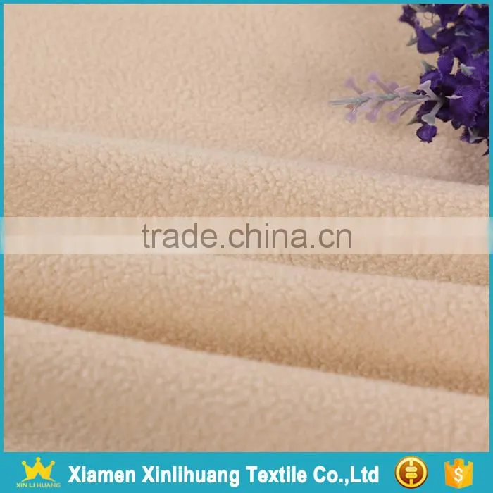 New Arrival Solid Color 100 Polyester Polar Fleece Knitted Fabric for Jacket