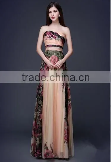 women casual one piece long sleeveless floral maxi dress
