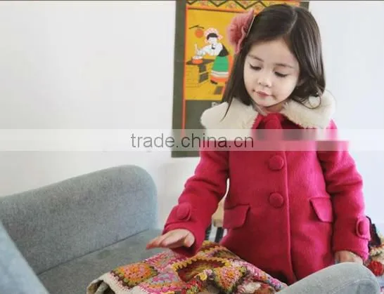 Cute Korea style coat Kids wholesale winter clothing