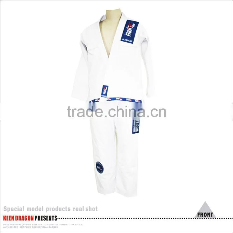 Blank white custom made shoyoroll cut bjj kimono judo uniform