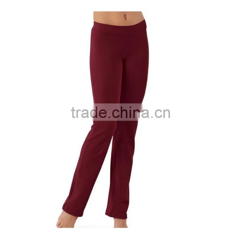 Women Nylon Ankle-Length Bootcut Dance Pants 16016