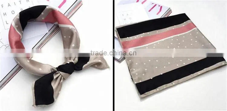 Customized Design Printed Promotional Silk Scarf