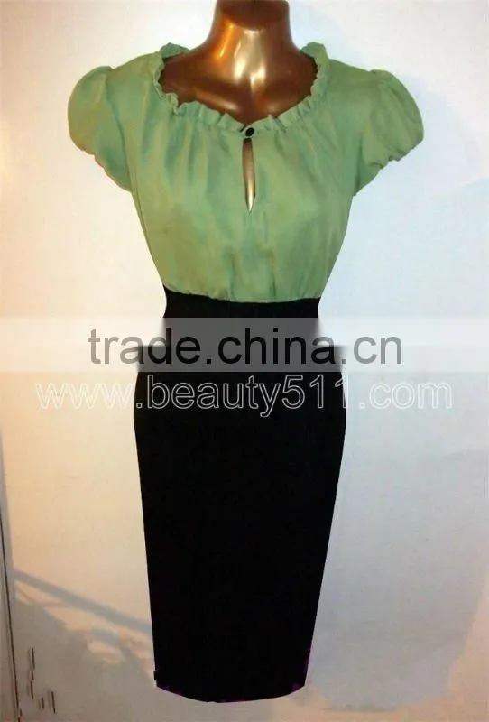 Vintage 1940s 50s Repro Gypsy Wiggle Rockabilly Pencil Pinup Dress GP002