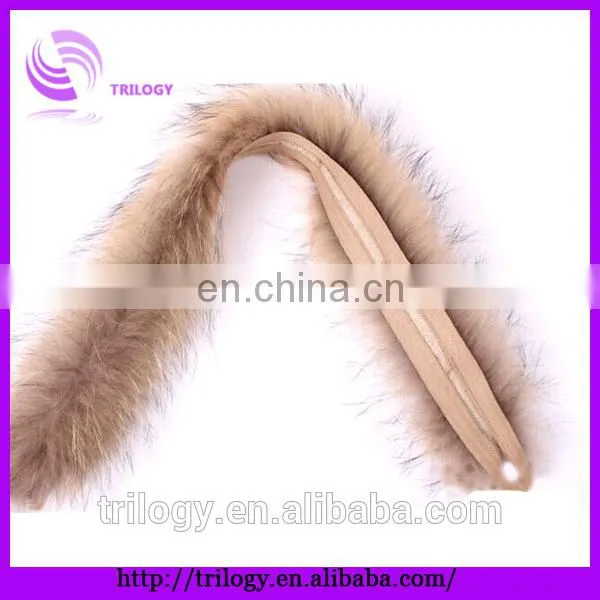 Raccoon Fur/Natural Rabbit Fur Strips / Raw Fur Material