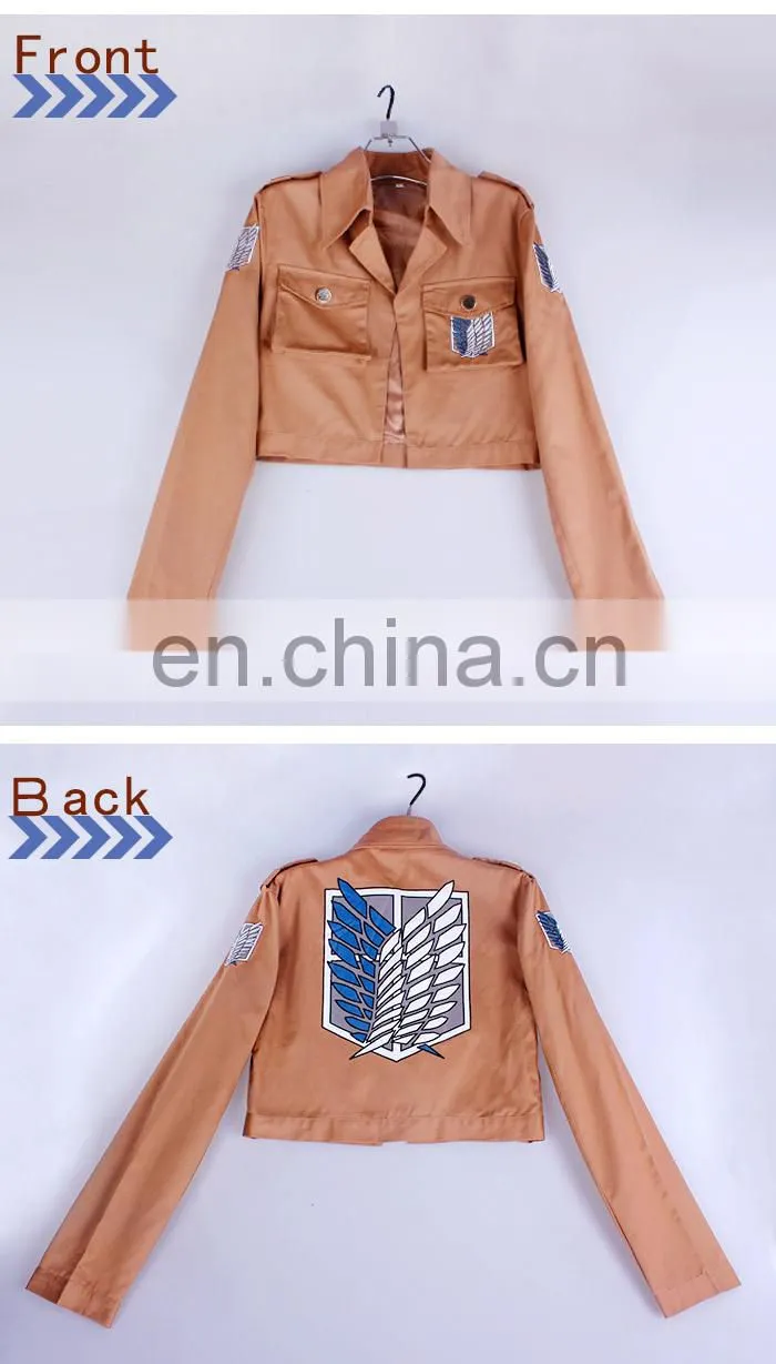 New arrival Anime 100% Cotton Attack on Titan jacket Cosplay hoddie Clothing(size:M/L/XL/XXL/XXXL) Scouting Legion
