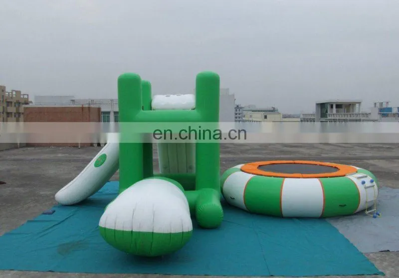 inflatable water trampoline/inflatable water jumper with slides