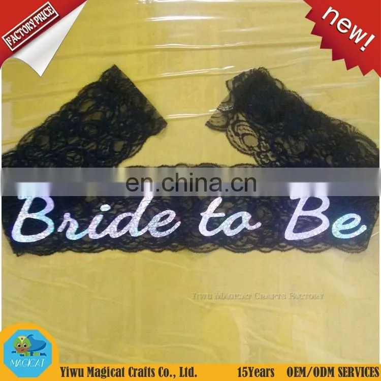 Hot Sale Wedding Satin Sash Customized Bride To Be Sash