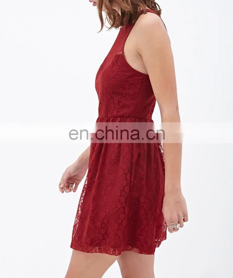 lace beautiful sleeveless elegant dress
