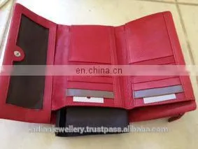 Genuine leather ladies money purse, original leather ladies money bag exporter