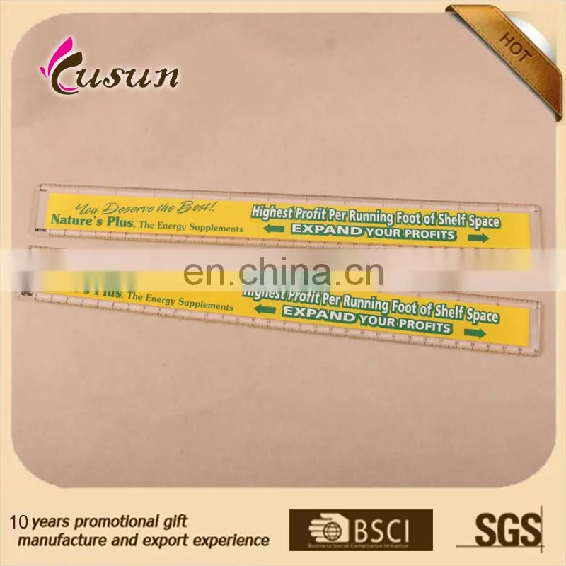 Promotional clear pvc Flexible Transparent Ruler
