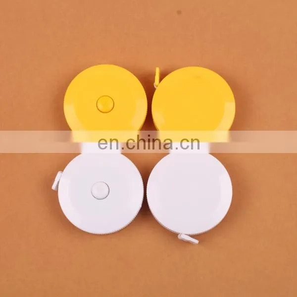 2016 most popular custom printed tape measure Mini Plastic Round Tape Ruler Measurements