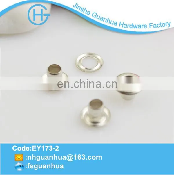2014 Hot sale round nickle grommets for shoe