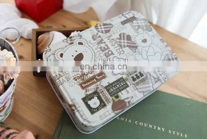 rectangular spice metal box