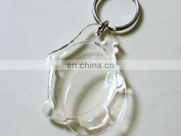 45*45mm square acrylic photo keychain