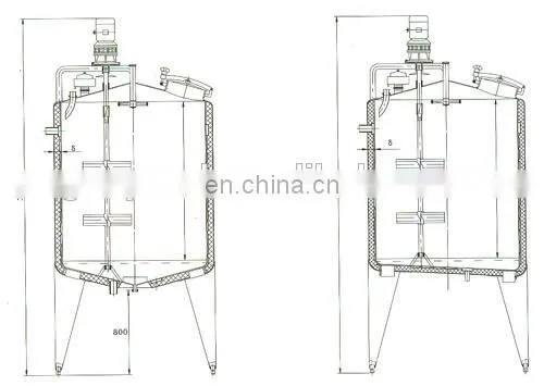 yogurt / ice cream blending tank / mixing tank