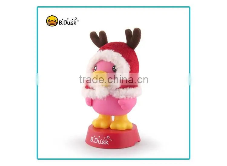 B.Duck plastic pvc vinyl figurine for Christmas promotional