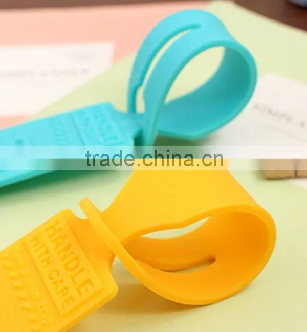 Waterproof bulk silicone luggage tag, rewritable luggage tag