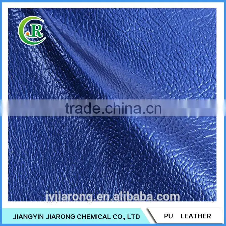 Best Quality Litch Grain Metallic PU Leather Manufacturer
