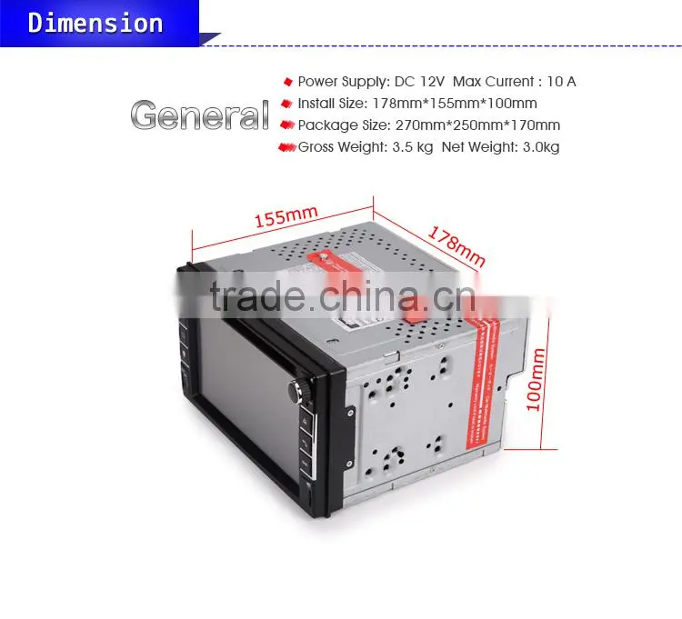 Erisin ES6536G 6.2" Touch Screen Car Stereo GPS Player
