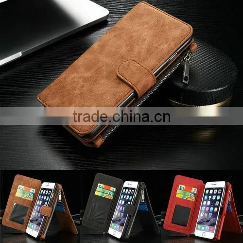 for iphone 6 case leather wallet , wallet leather phone case for iphone 6 ,accessories for iphone 6