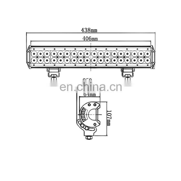 LED4-108w 24v 108W ip65 DM X outdoor RGB led light bars c ree soptlight combo lamp sanfu light bar LANTSUN