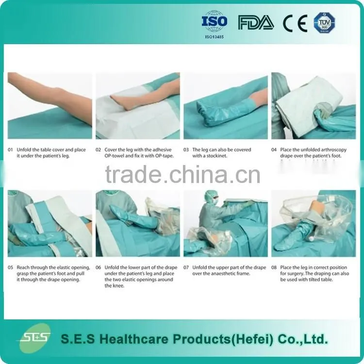 Disposable Surgical Drape Knee Arthroscopy Pack china manufacturer