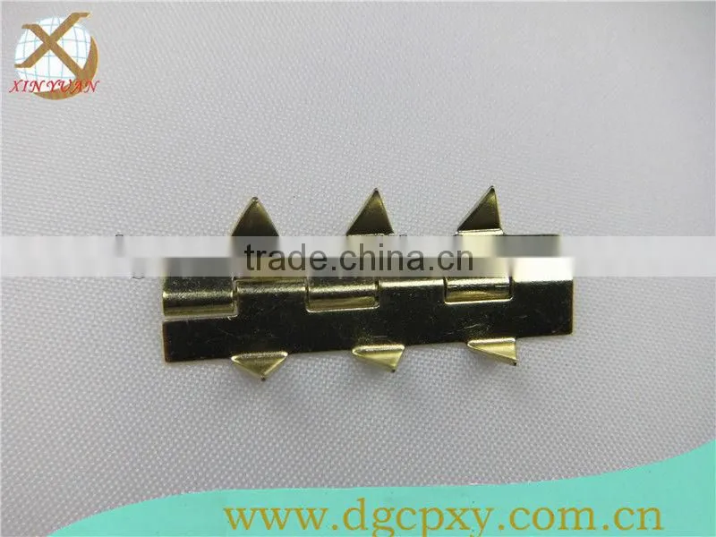 golden small box metal hinge for cigar wooden box