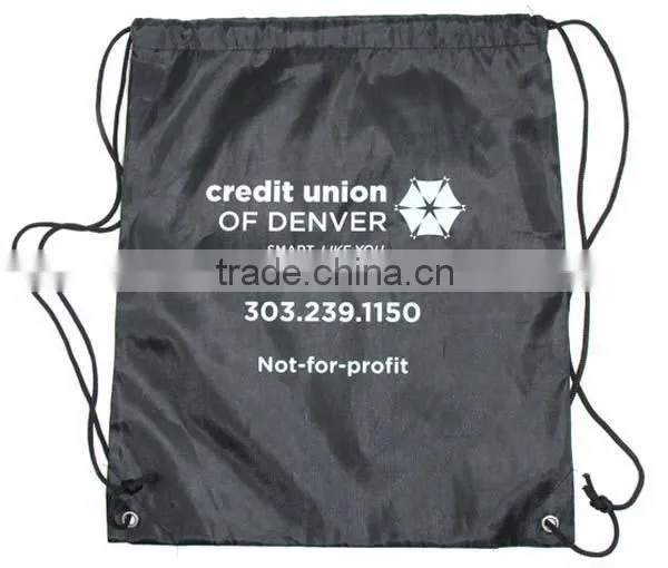 New custom printed drawstring bag