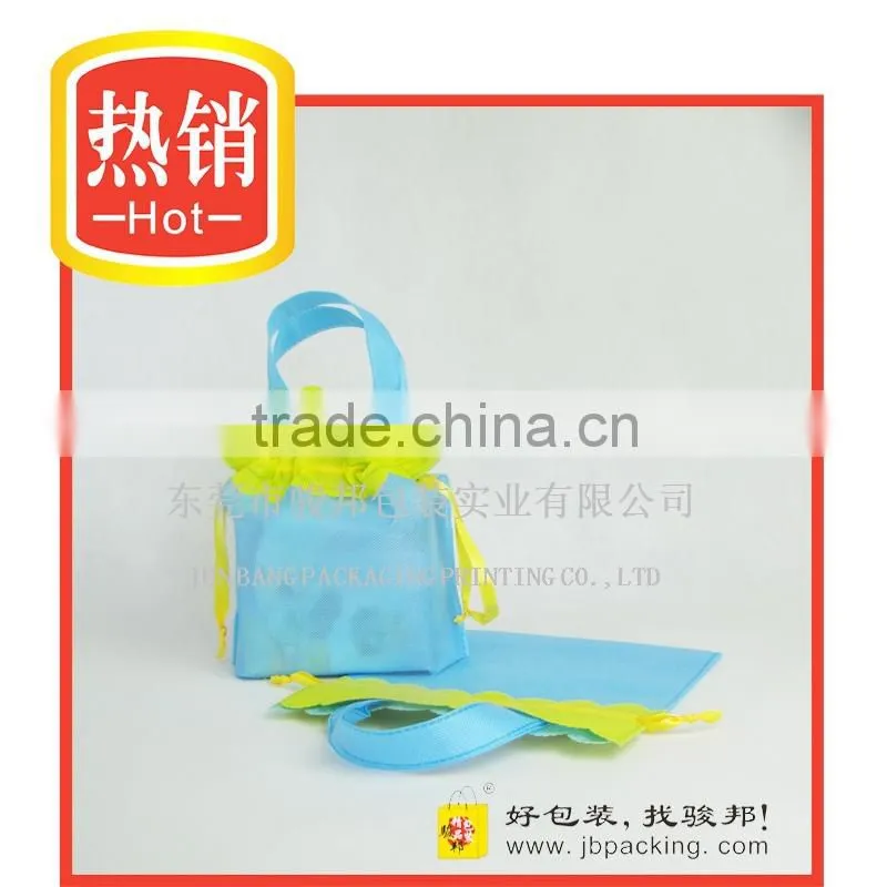 JUNBNAG hot sell cheap factory drawstring lamination non-woven gift bag